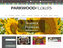 Tablet Screenshot of parkwoodflorists.com